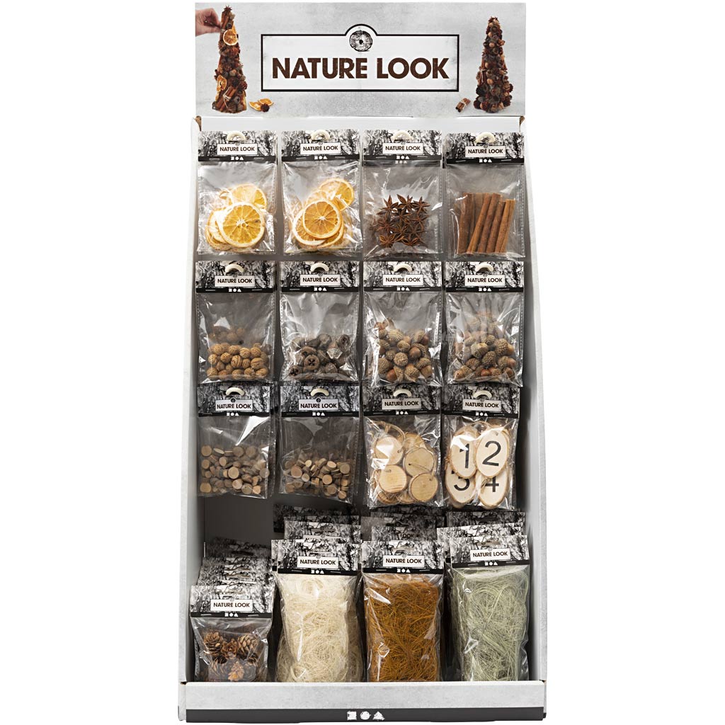 Table display - Natural decoration, H: 7400 mm, W: 4400 mm, 120 sales units