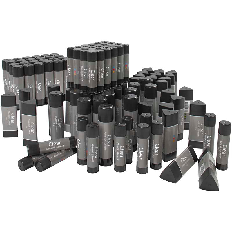 Clear Glue Stick, 96 pc