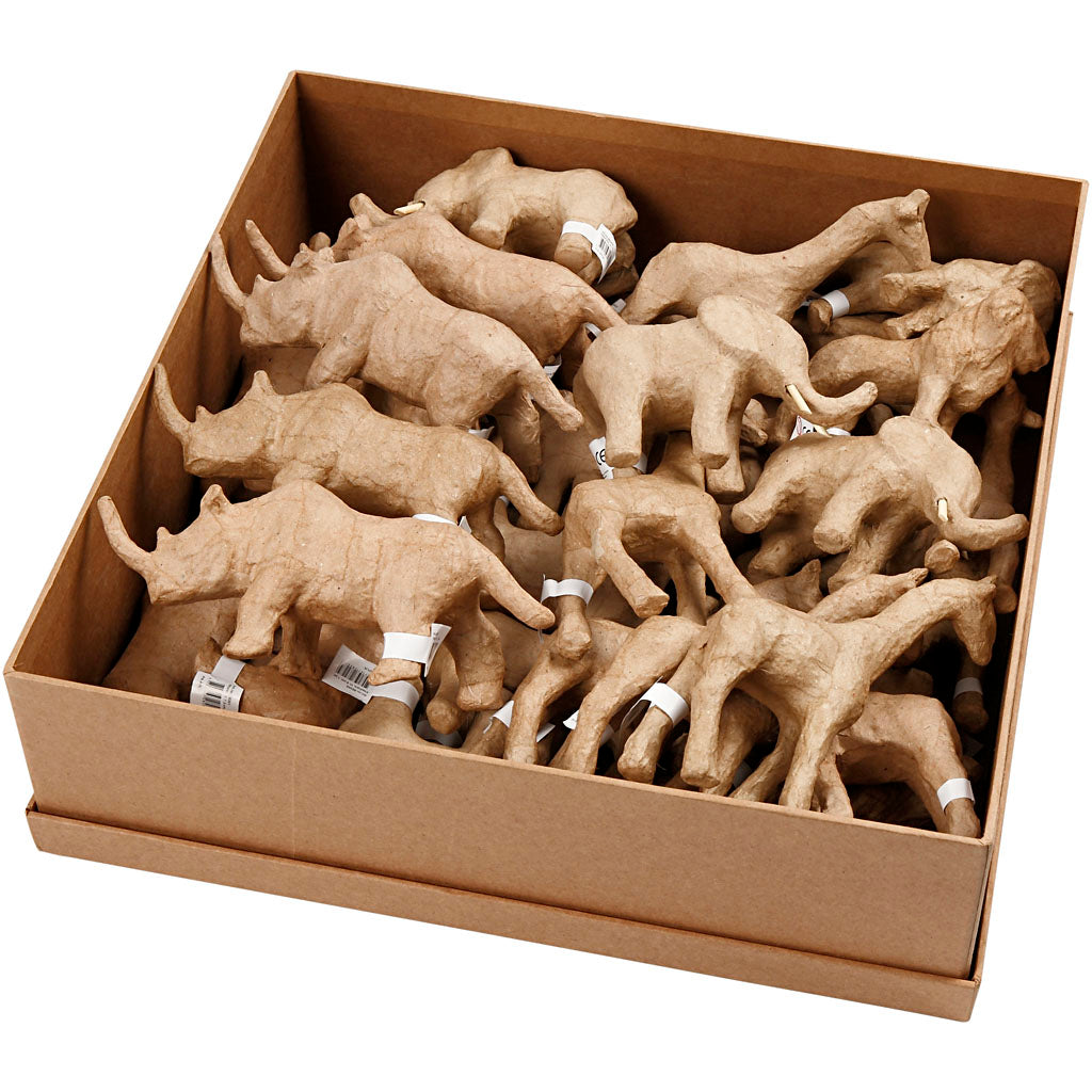 Savannah Animals, H: 7,5-10 cm, 32 pc