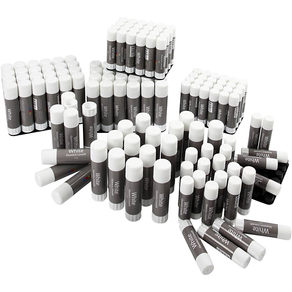 White glue stick, 2x72 pc