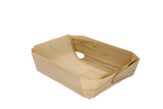 Woven wooden baking mold 9,3x3,3x20 cm 200ml FSC® (400 pcs)