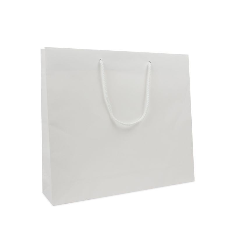 Kraft Carrier Bags 40+10x35cm White