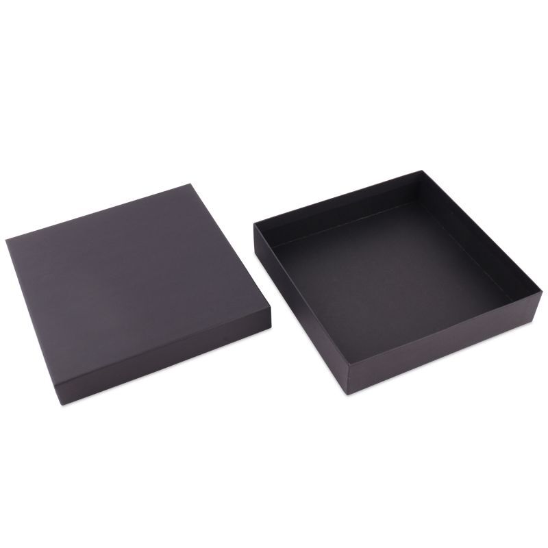 Kraft Gift Boxes with Lids 20,7x20,7x4,3cm Black