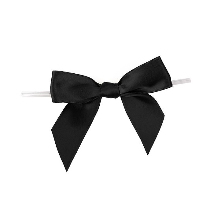 Bows Pre-tied 8,9 cm Black