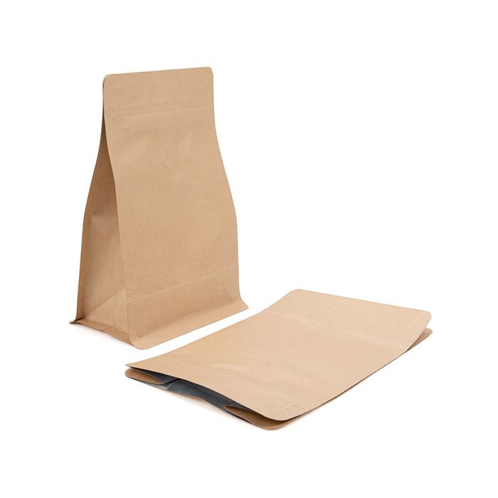 Blockbottom Coffee Bag Kraft 12,7x7,9x20,3cm