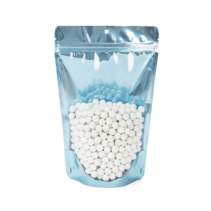 Brilliant Blue Stand Up Pouch 15 x 9 x 23 cm with Hang Hole