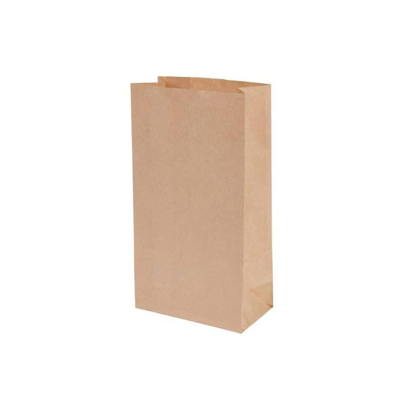 Block bottom bags Kraft 100grs 13x8x18.5 cm