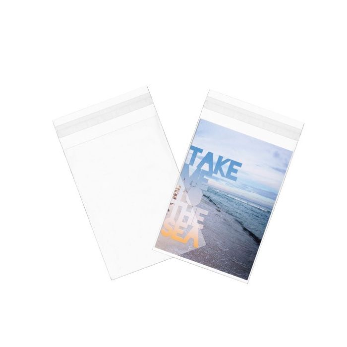 Plastic Bags 11.7x16.2cm Transparent Peel and Seal