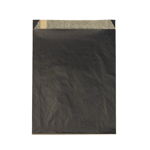 Black Grease Resistant Bags 17,1x2,7x22,9cm