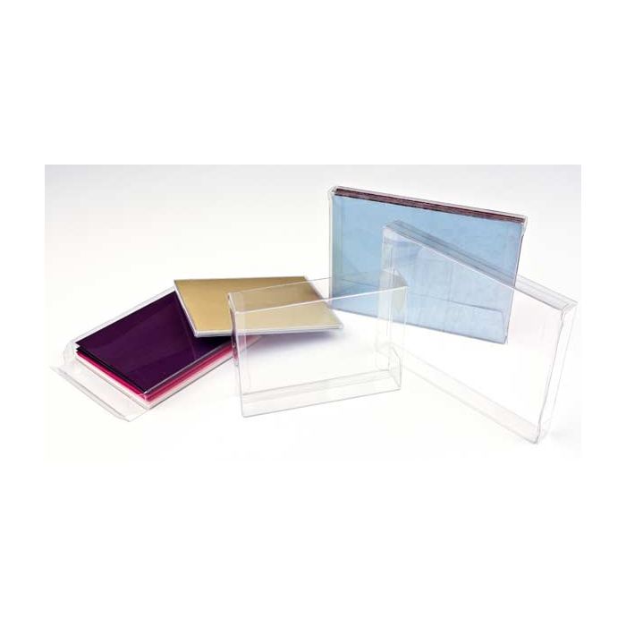 Plastic Gift Boxes 16.2x1.6x16cm Crystal Clear