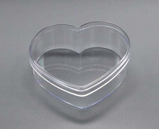 Plastic Transparent Heart 14cm