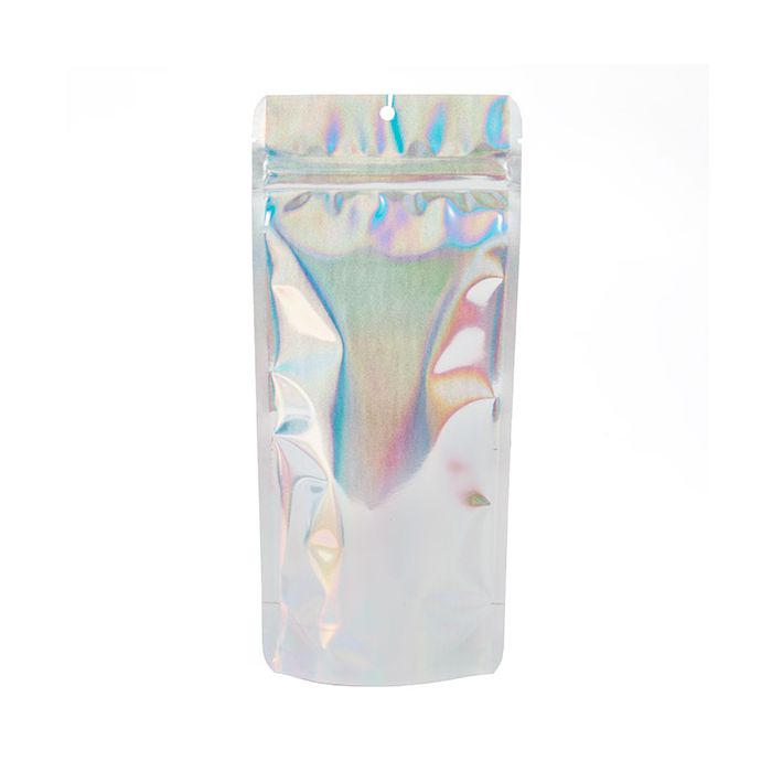 Stand Up Pouch Holographic 10.8x6x23.8 cm With Round Hanghole