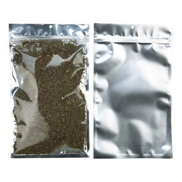 Grip Seal Bags Transparent/Silver 15.2x23.5cm