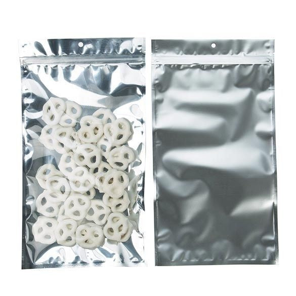 Grip Seal Bags Transparent/Silver 17.8x30.5cm