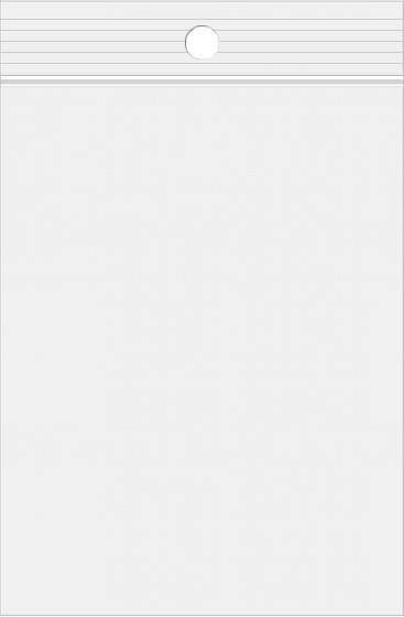 Grip Seal Bags with Hang hole 10x7.5cm Crystal Clear PP 50 micron