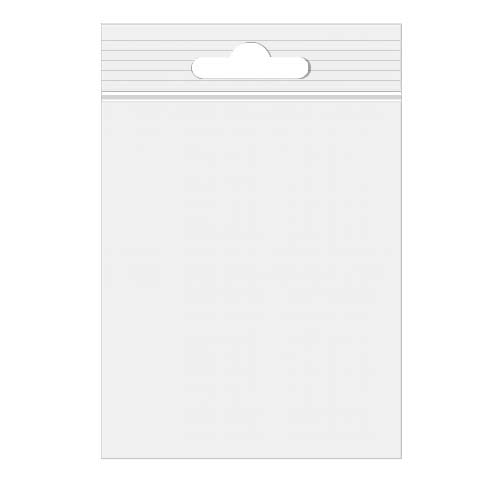 Grip Seal Bags with Euroslot 10x12.5 Crystal Clear PP 50 micron