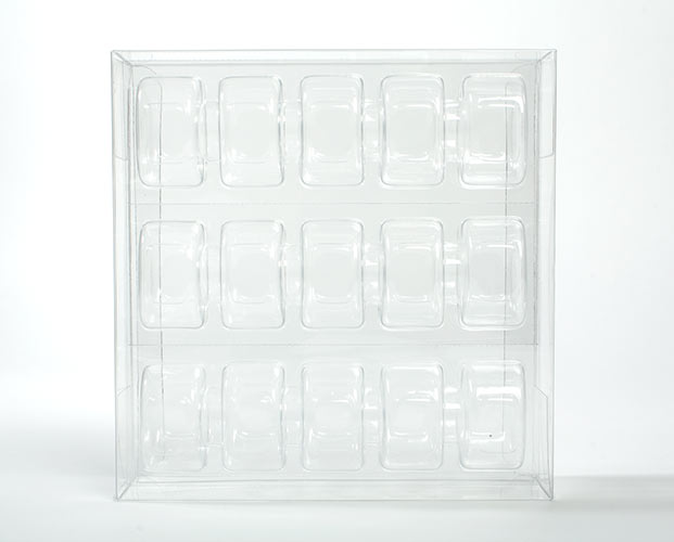 Plastic Gift Boxes 19.5x5.1x19.1cm Crystal Clear