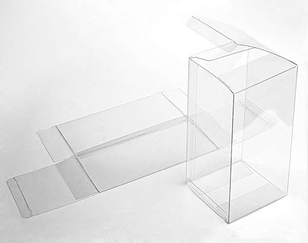 Plastic Gift Boxes 10.2x10.2x20.3cm Crystal Clear