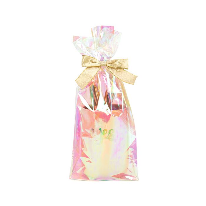 Flat Bottom Gusset w/ Paper Insert Iridescent, 2.2 Mil 12,7x7,6x30,5cm