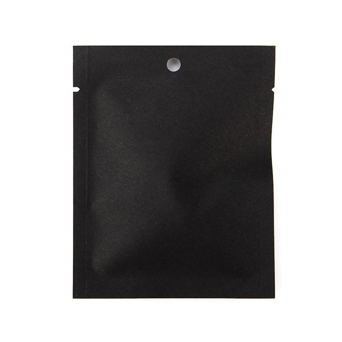 Kraft Bags Black Eco-fiendly 7,6x10,2 cm Sealable