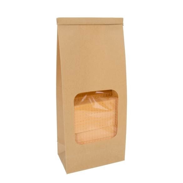 Kraft Bags Brown Reclosable 10.8x6.4x26.7cm