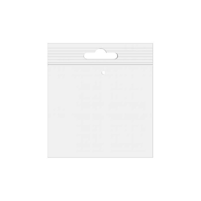 Grip Seal Bags with Euroslot and Vent-hole 32x32 Crystal Clear PP 50 micron