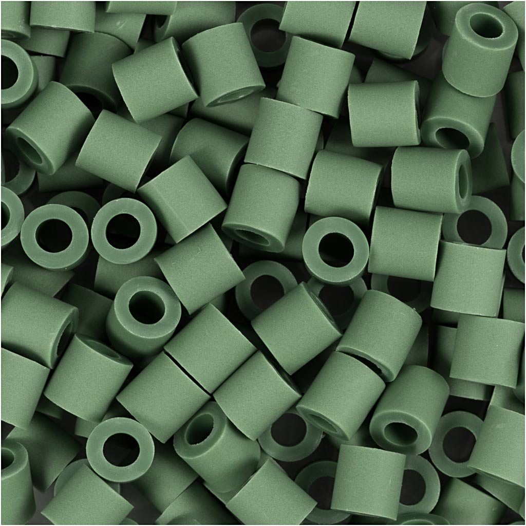 Perline NABBI BioBeads, misura 5x5 mm, misura buco 2,5 mm, medium, verde scuro, 1000 pz/ 1 conf. [HOB-9067642]
