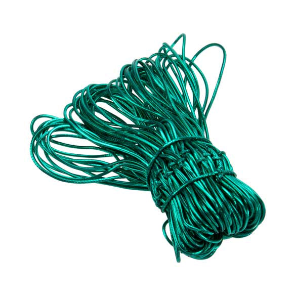 Nastro decorativo color verde metallizzato 25.5cm (50 pezzi) [10MGR]