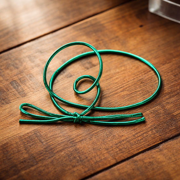 Nastro decorativo color verde metallizzato 25.5cm (50 pezzi) [10MGR]