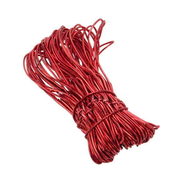Nastro decorativo color rosso metallizzato 25,5 cm (50 pezzi) [10MR]