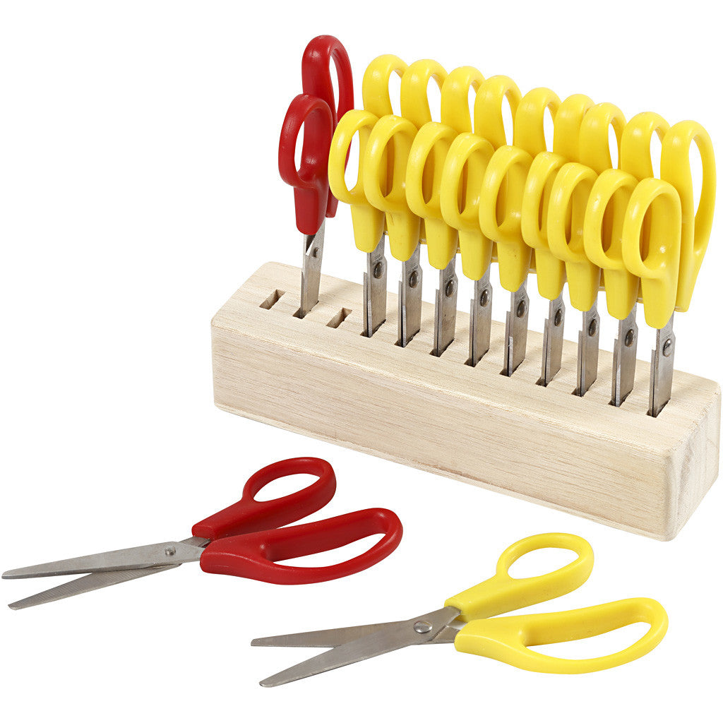 Forbici per Bambini, L: 12,5 cm, rond, 12 pz/ 1 conf. [HOB-11190]