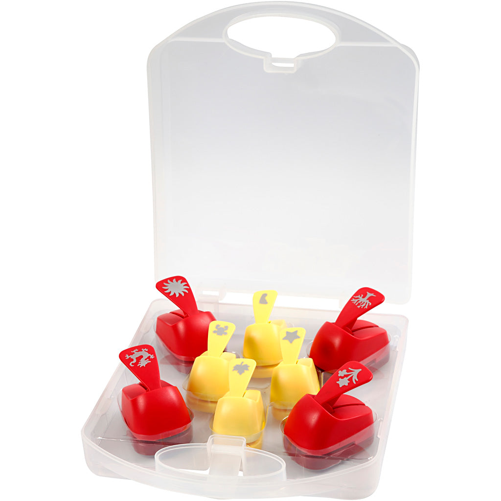 Paper Punches, all year motifs, size 15+23 mm, 2x4 pc