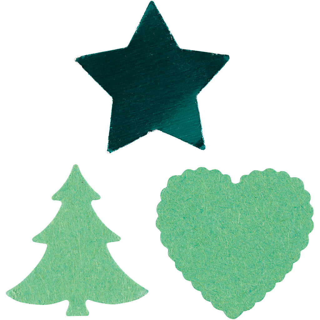Perforatori per la carta, stella, cuore, albero di Natale, misura 16 mm, rosso, 1 set [HOB-11340]