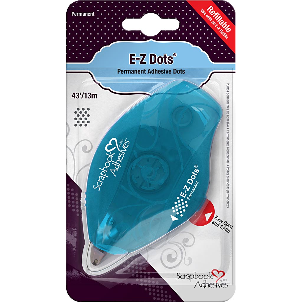 E-Z Runner®, puntini, permanente, L: 8 mm, 13 m/ 1 rot. [HOB-11557]