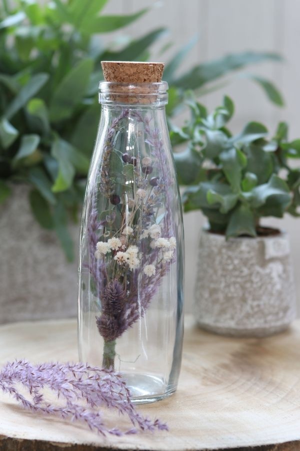 Bottiglia di latte in vetro 500ml 21cm alta Ø 7cm (vassoio con 12 pezzi) [IFS-129192]