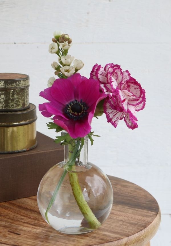 Bottiglia in vetro Belly alta 10cm Ø 8cm (vassoio con 24 pezzi) [IFS-129193]