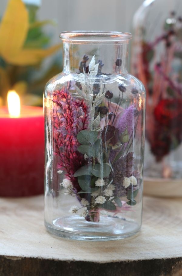 Vaso in vetro alto 16cm Ø 8cm (vassoio con 12 pezzi) [IFS-129195]