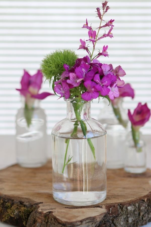 Bottiglia di vetro Ø7 h: 12 cm Trasparente (20 pz) [IFS-129196]