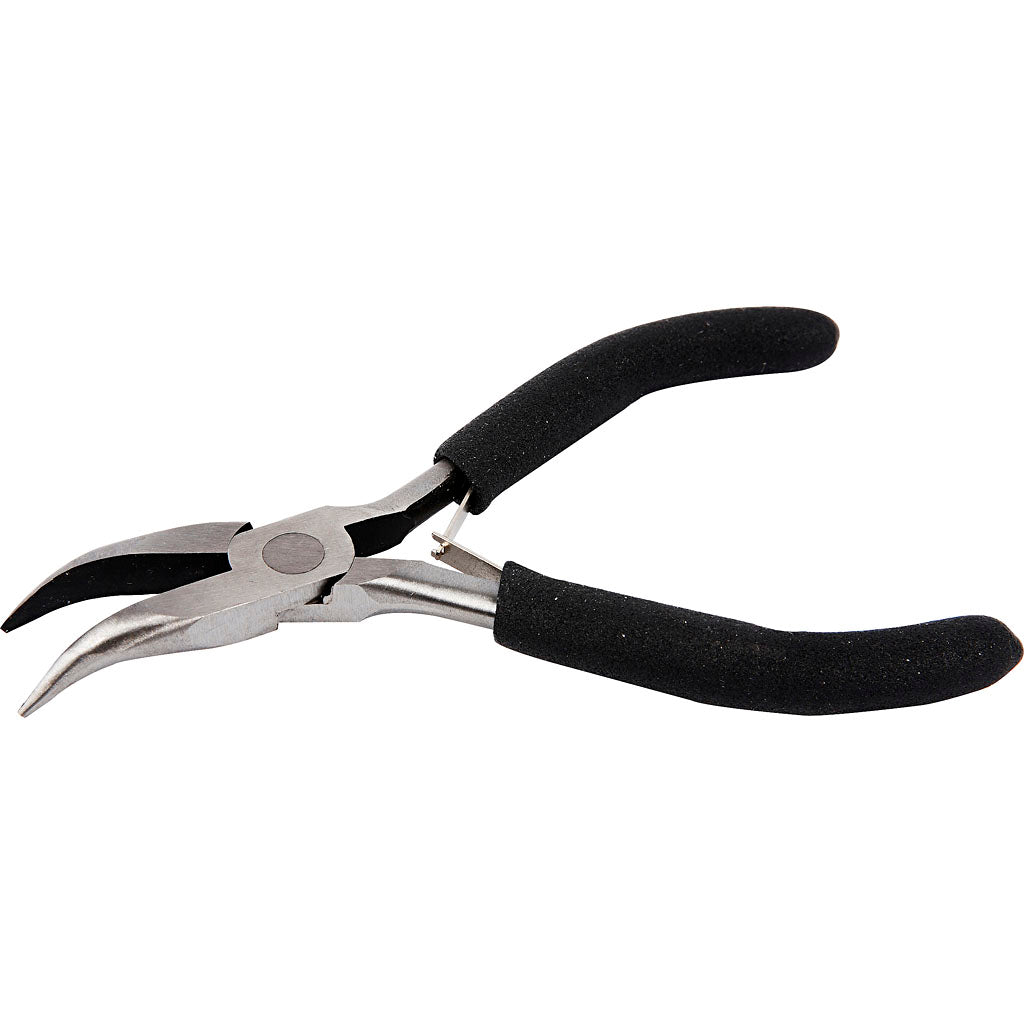 Bent Needle-Nose Pliers, L: 12,4 cm