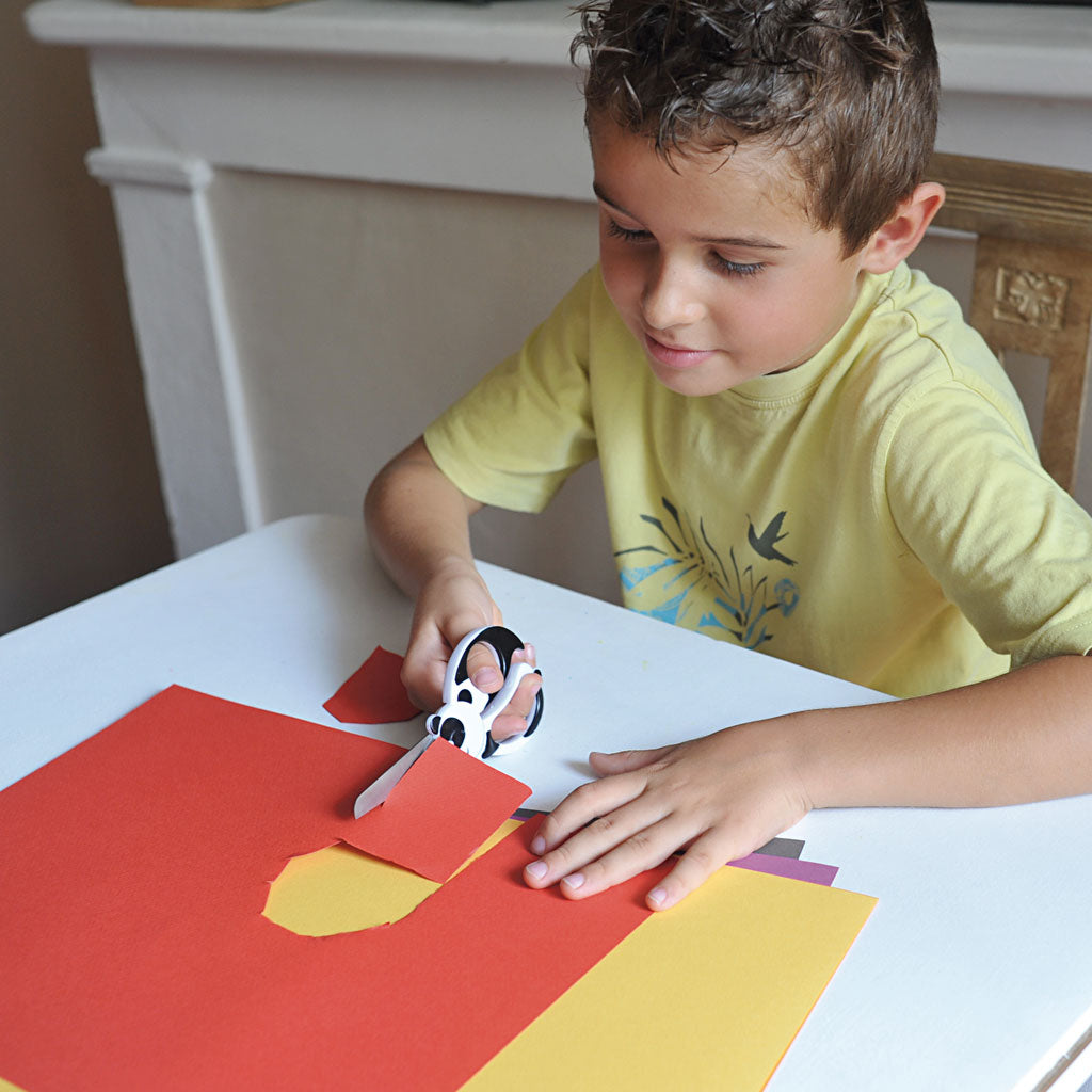 Fiskars Forbici Animali per Bambini, panda, L: 13 cm, 1 pz [HOB-1382]