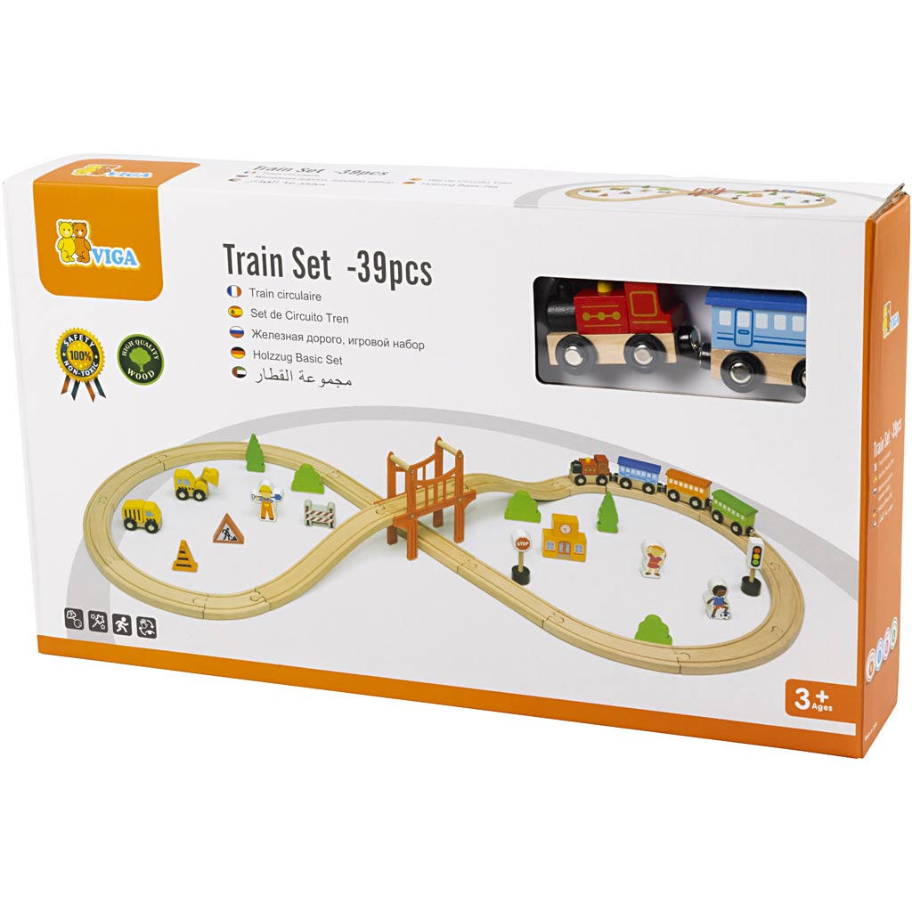 Set Ferrovia a Forma di 8 VIGA, 39 parti/ 1 conf. [HOB-14340387]