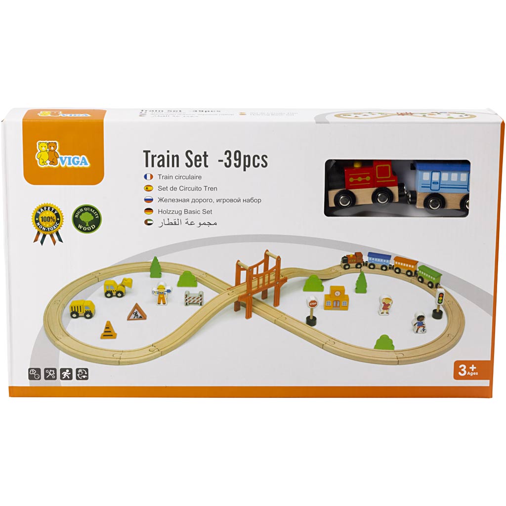 Set Ferrovia a Forma di 8 VIGA, 39 parti/ 1 conf. [HOB-14340387]
