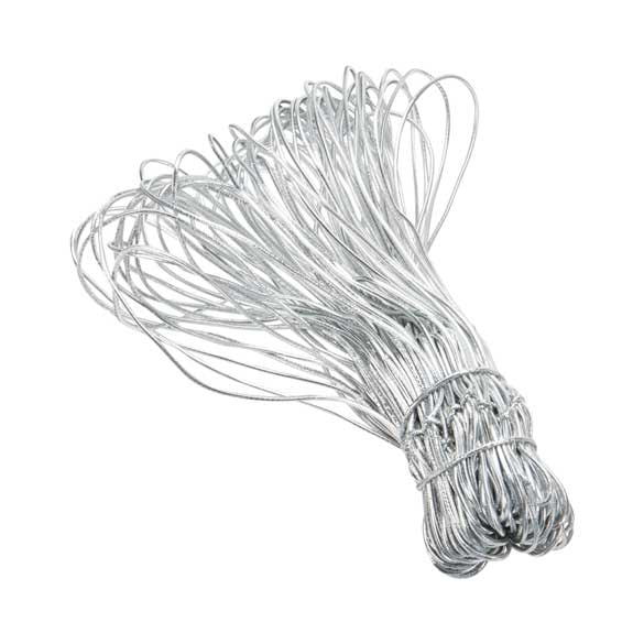 Nastro decorativo color argento metallizzato 35,5 cm (50 pezzi) [14MS]