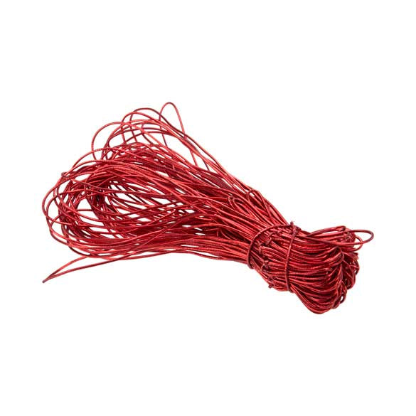 Nastro decorativo rosso metallizzato 40,5 cm (50 pezzi) [16MR]