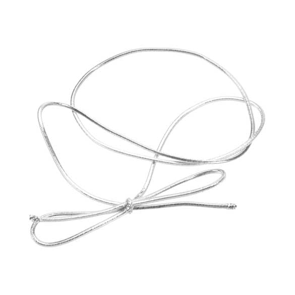 Nastro decorativo argento metallizzato 40,5 cm (50 pezzi) [16MS]