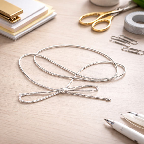 Nastro decorativo argento metallizzato 40,5 cm (50 pezzi) [16MS]