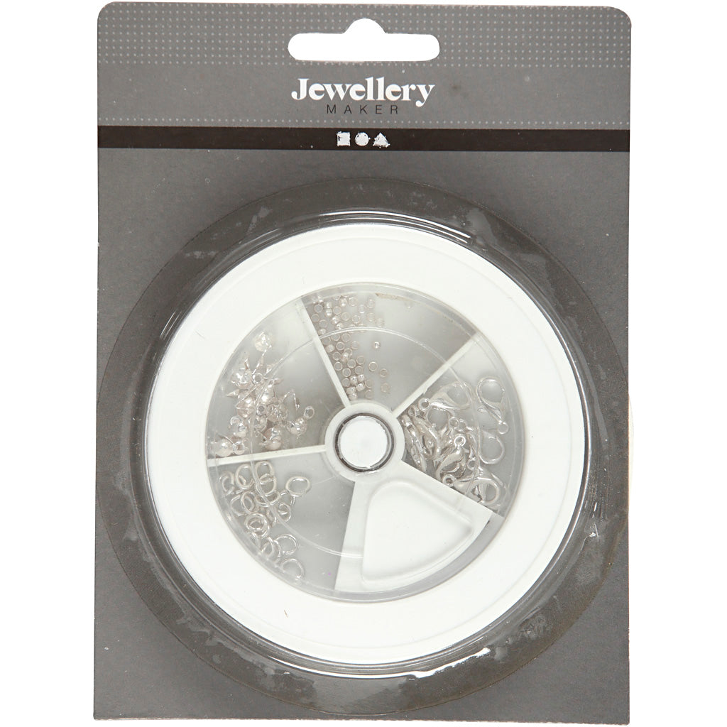 Kit iniziale per gioielli, placcato argento, 1 set [HOB-100245]