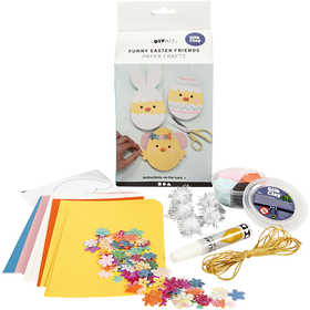 Kit Fai da te Mini Decorazioni di Carta, cartoncino con decori, 1 set [HOB-100758]