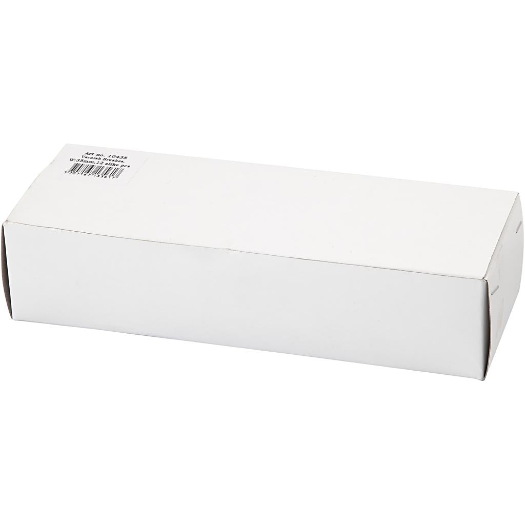 Pennelli per vernice, L: 18,5 cm, L: 35 mm, piatto, 12 pz/ 1 conf. [HOB-10435]