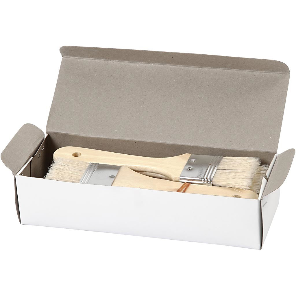 Pennelli per vernice, L: 18,5 cm, L: 35 mm, piatto, 12 pz/ 1 conf. [HOB-10435]